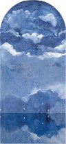 Papier peint arche Dans les Nuages ​​190 x 95 cm | Pour chambre de Bébé et d'enfant | Fabriqué aux Pays-Bas | Propre conception | Design de brise-cœur