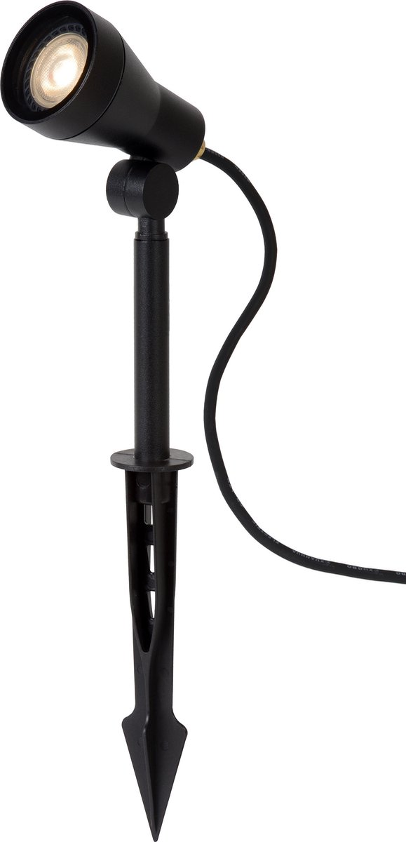 Lucide SPIKE - Tuinspot - LED Dimb. - GU10 - 1x5W 3000K - IP54 - Zwart