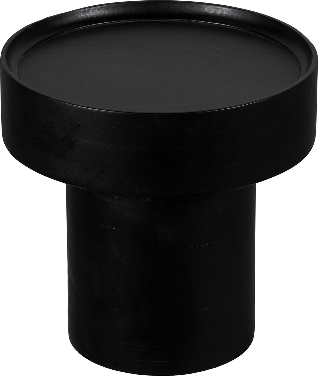 Lewis & Loft Bijzettafel Luus - Rond - FSC® mangohout - Rond ⌀50 - Zwart
