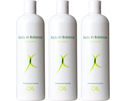 Body In Balance Massage-olie 500ml x 3 stuks!