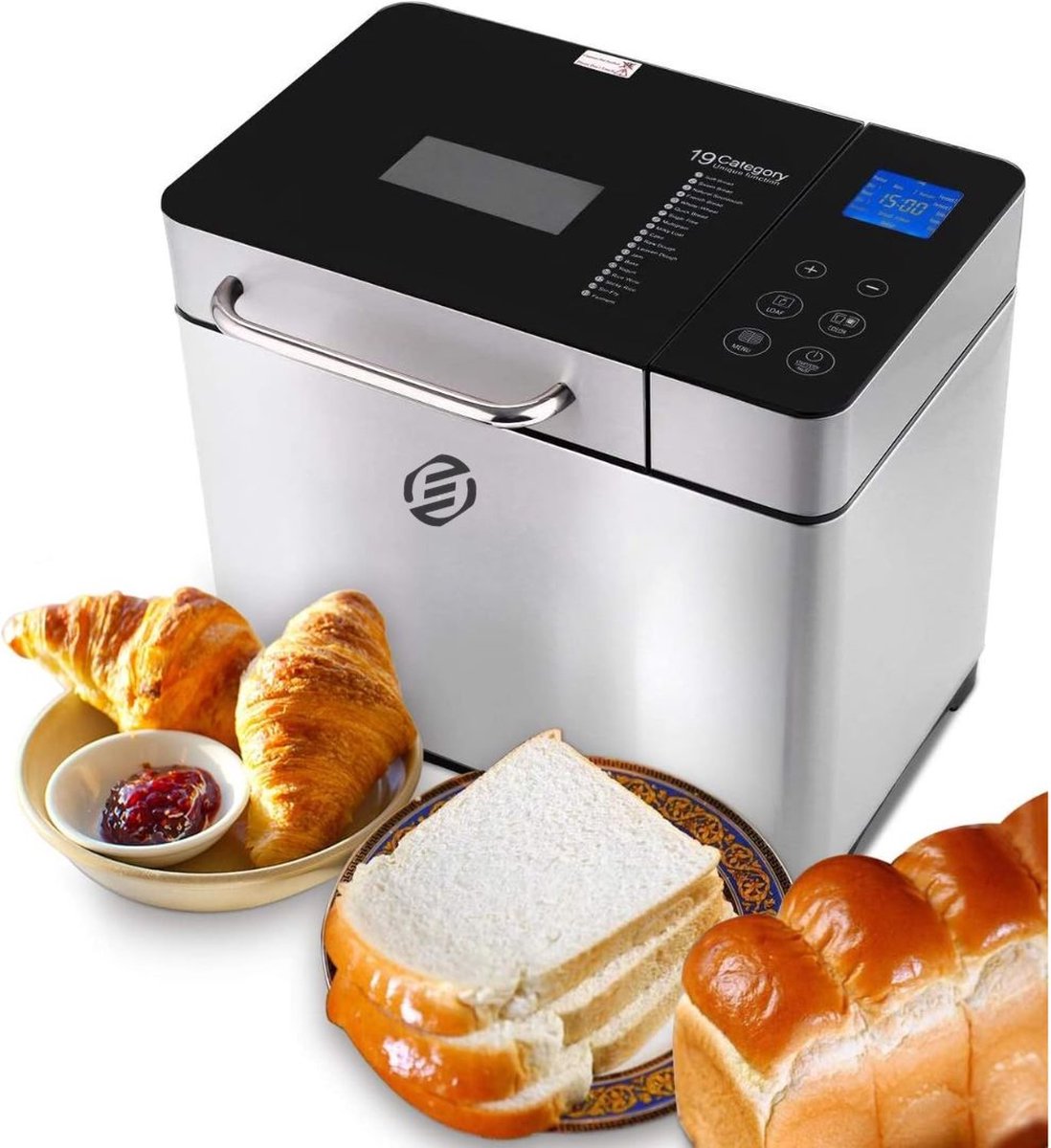 Equivera Broodbakmachine - Meerdere Programma's - Glutenvrij - Timer - Automatisch - Premium