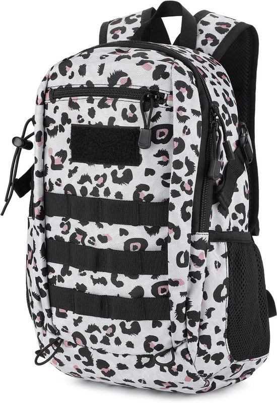 HUNTVP 12 l minirugzak, tactische wandelrugzak, Molle, schooltas, waterdicht, dagrugzak, militaire schoolrugzak, studenttas, unitas, sporttas voor heren en dames, outdoor, 12 liter camouflage
