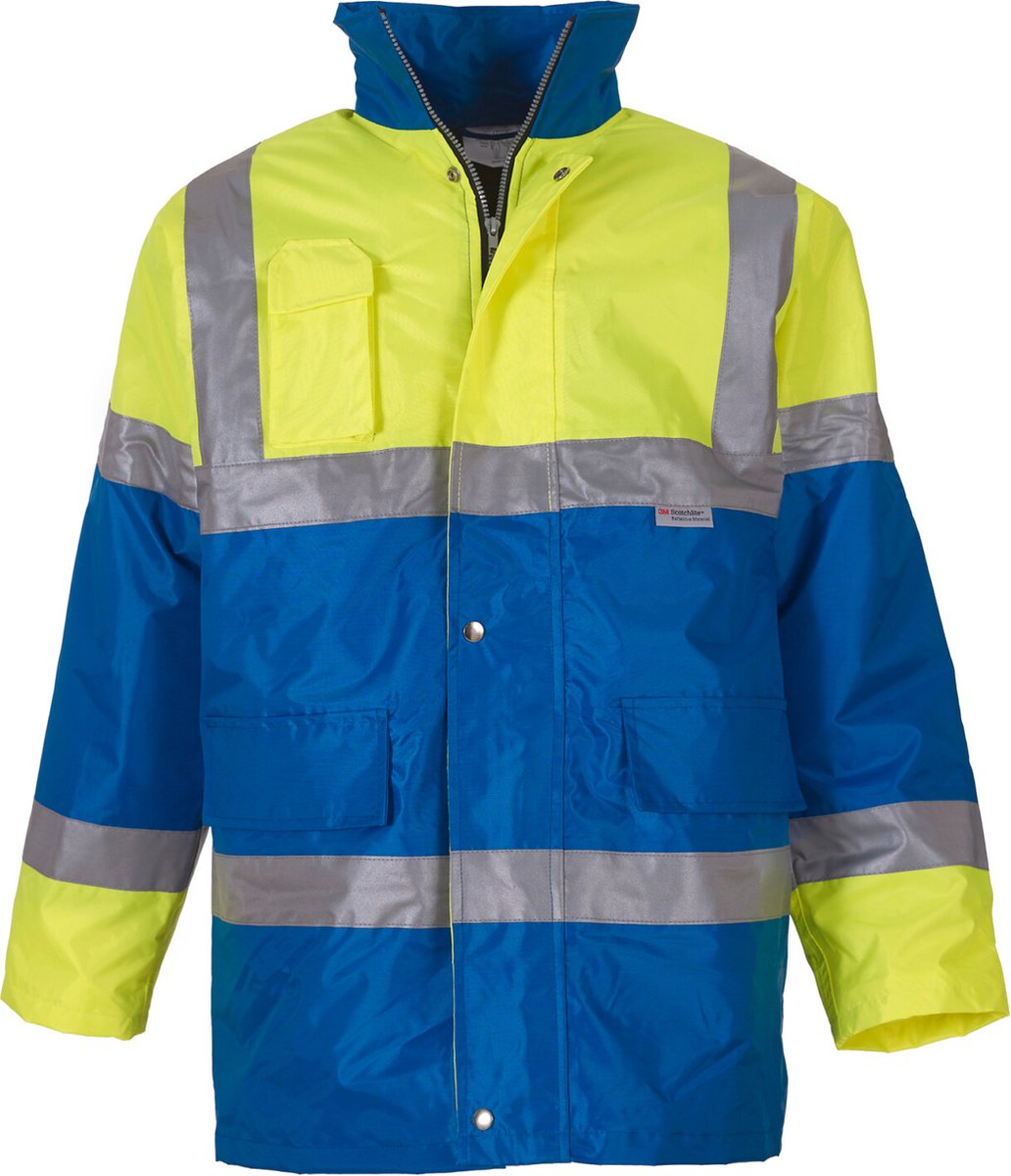 Yoko Contrasterend signalisatiejasje YHVP303 Hi Vis Royal Blauw