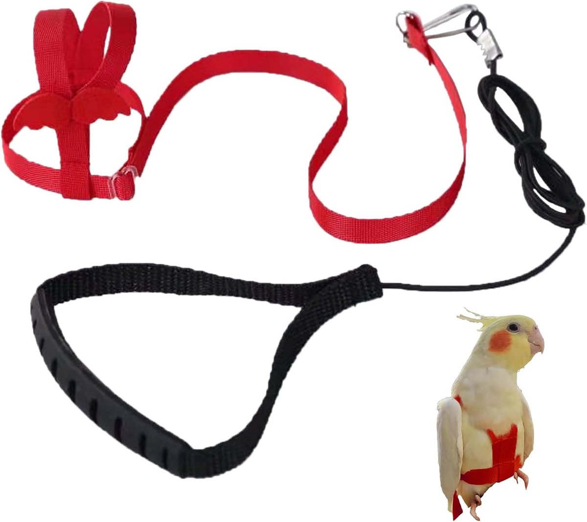 Lexium Vogel harnas - Vogel tuigje - Vogel riem - Vogelharnas - Tuigje voor vogels