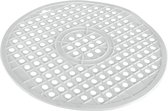 Metaltex - Gootsteenmat Rond - Gootsteenzeil - 32 cm - PVC - Wit