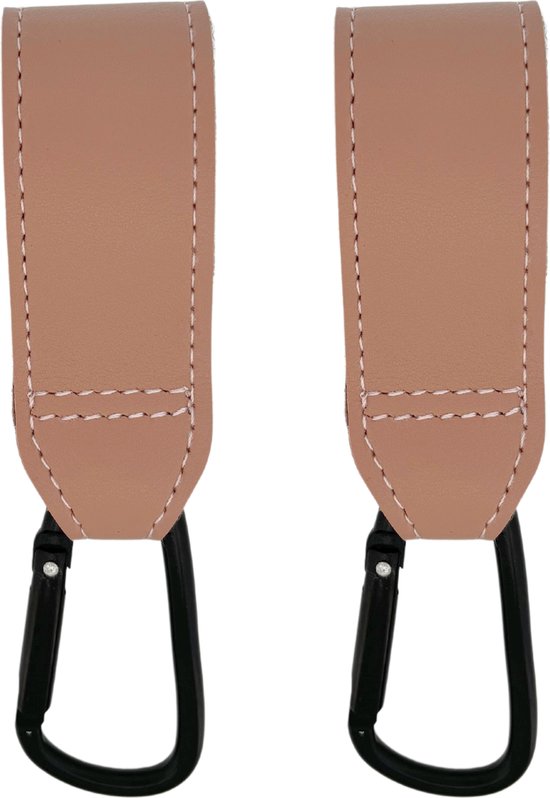 Jikkies ® - Tassenhaak - Kinderwagen Tassenhaak - Buggy Haak - Extra Stevig - Sterke Tassenhaak - Universele Haak - Set van 2 - Taupe van Jikkies — afbeelding 3