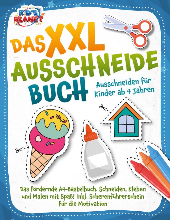 Das XXL-Ausschneidebuch - Ausschneiden für Kinder ab 4 Jahr ... - cover
