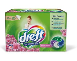 Dreft Wasmiddel Capsules Touch of Pink 16 stuks