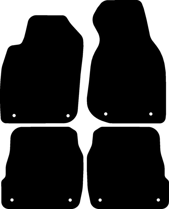 Tapis de voiture Kovvar adaptés pour Audi A6 C5 1997-2004 - 4 pièces - Premium - Version: Avant / Limousine bev 2 | Avec fixation de tapis arrière