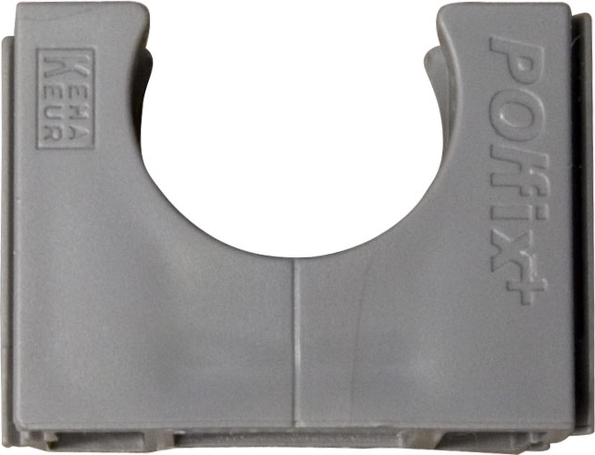 PIPE drukzadel Polfix Polvalit VSV, kunstst, grijs, diam 38mm
