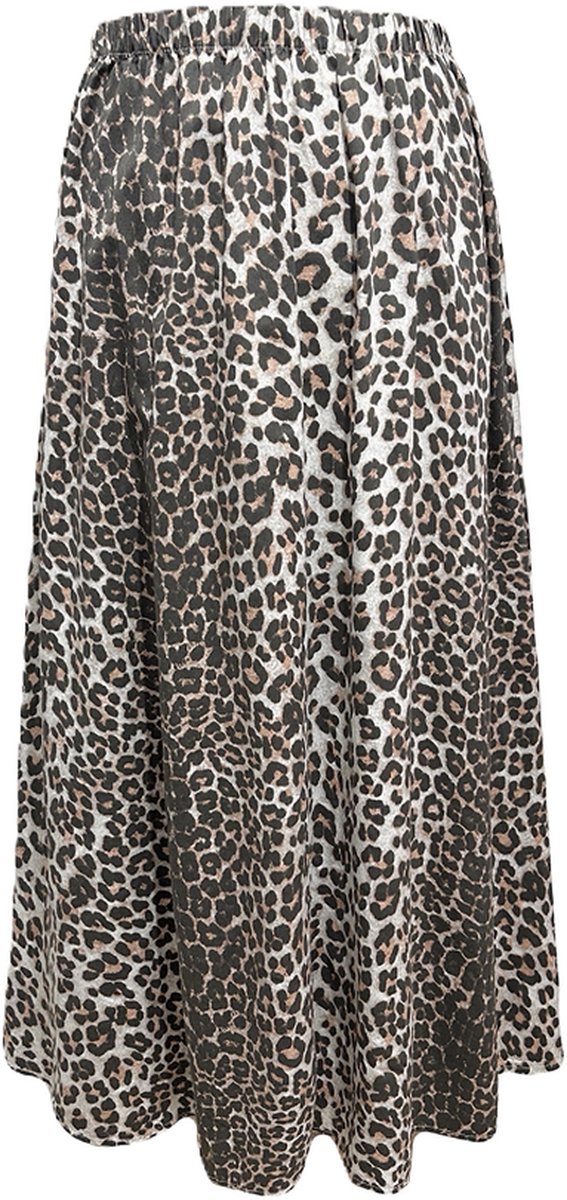 Dilena fashion rok lang katoen luipaard bol
