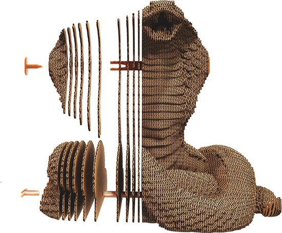 Cartonic - Cobra - Puzzle 3D - puzzle - 3D - Enfants- Adulte - Ecologique