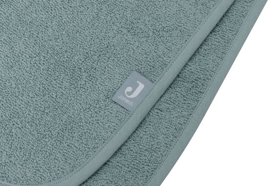 Jollein - Badponcho Baby Badstof - Badcape Kind met Capuchon - Sea Green van Jollein — afbeelding 3