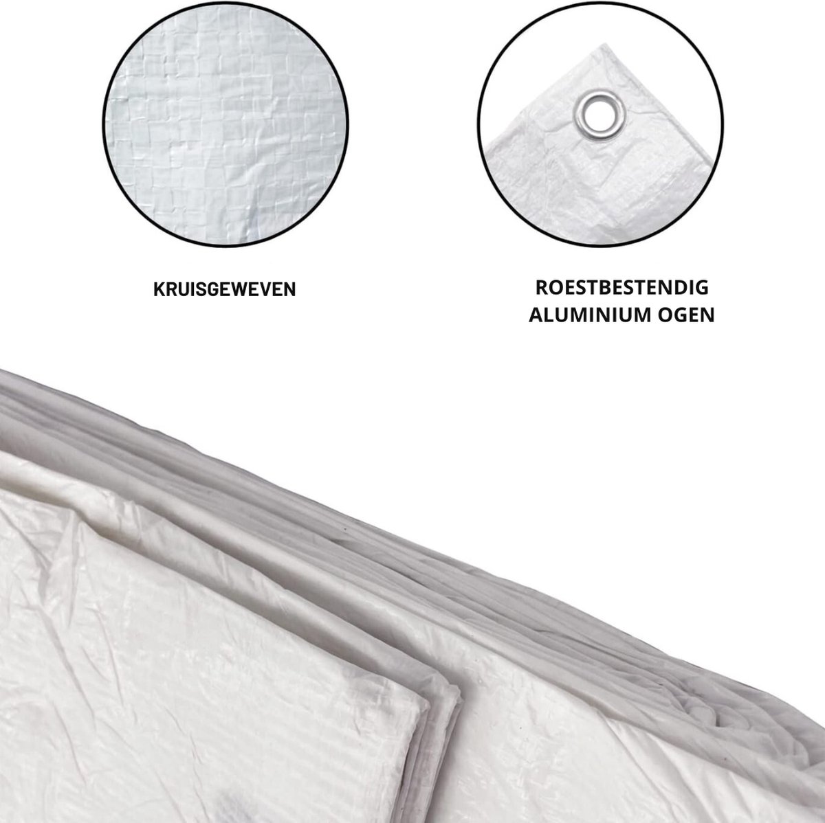 Bâche de Protection Exterieur - PE - 2X2M - Résistante - Imperméable