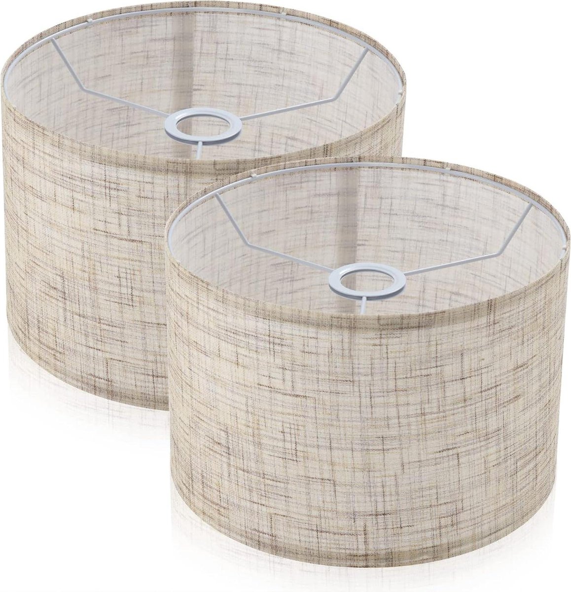 Vierkante lampenkap Rechthoekige lampenkap Linnen lampenkap 5,5 breed X 5,5 diep X 7,86 hoog Kleine lampenkap Vierkante lampenkappen for tafellampen Beige vloer Linnen lampenkap/58/1038
