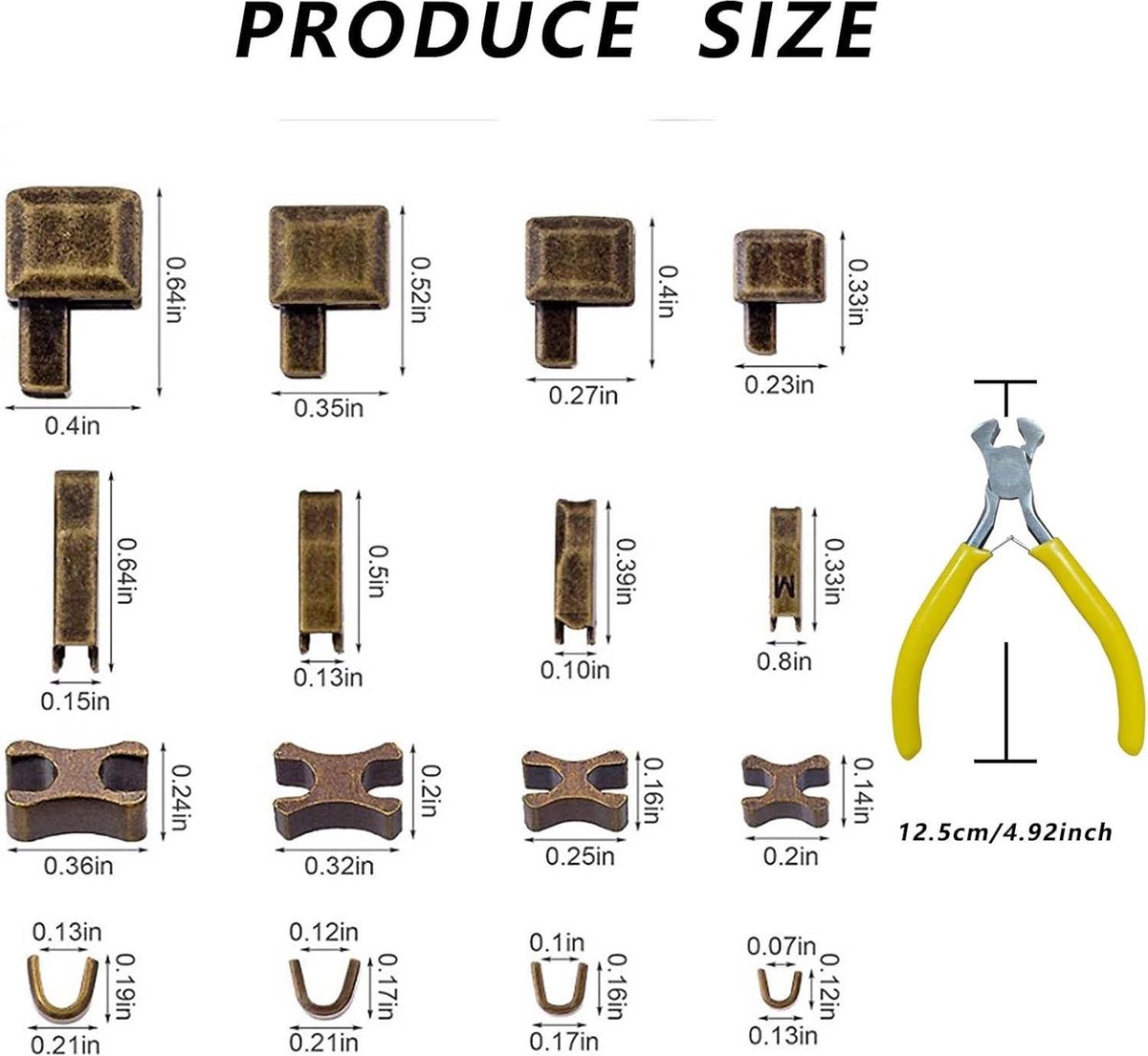 Vervangende ritssluiting, 16 stuks metalen heavy duty rits-schuifregelaar, trektabs, reparatie-onderdelen, verlenger, schuifregelaar, afneembaar, voor handwerk, kleding, jassen, koffer, rugzak