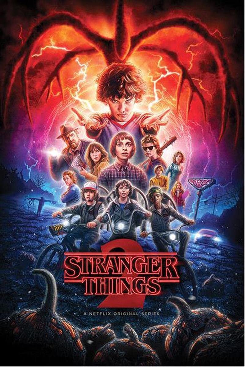 Posterpoint Stranger Things poster - Eleven - Seizoen 2 - Mike - Dustin - formaat 61 x91.5cm multi