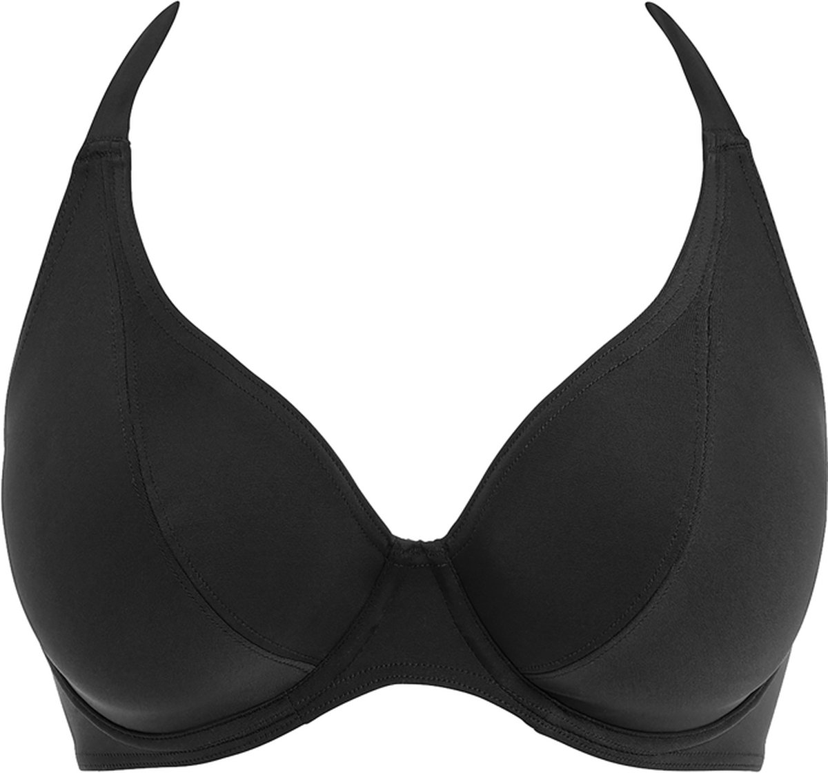 Freya Jewel Cove Halter Bikinitop Effen Zwart Maat 65G