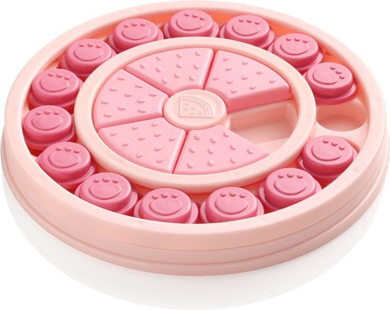 Interactief speelgoed voor honden, verstelbare hondensnoepdispenser, bal, rollend puppyspeelgoed, hondenpuzzels, voederbak, langzame voeding voor huisdieren van kleine tot middelgrote en grote rassen