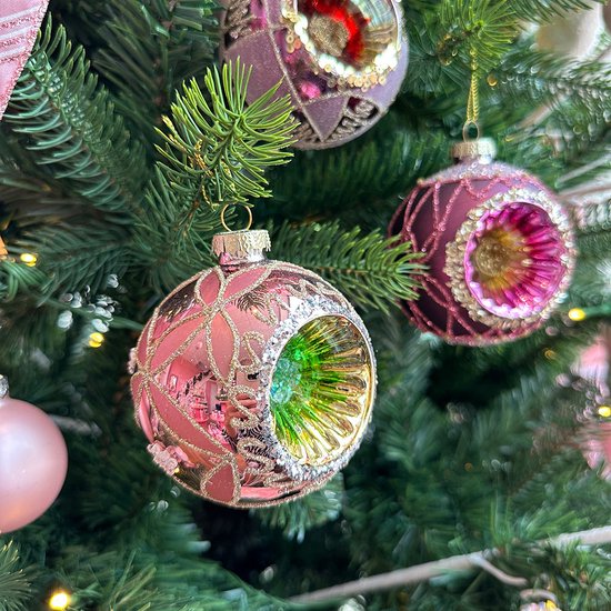 Lot De Boules De Noël Vintage Verre 80-90 – Déco Rétro En Boîte