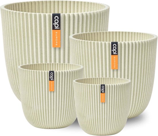 Capi Europe – set Pot bol Groove ‘made with’ zaagsel beige