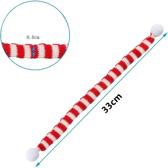 Kerstfles bedekt wijnfles decor halsdoek mini kerst sjaal