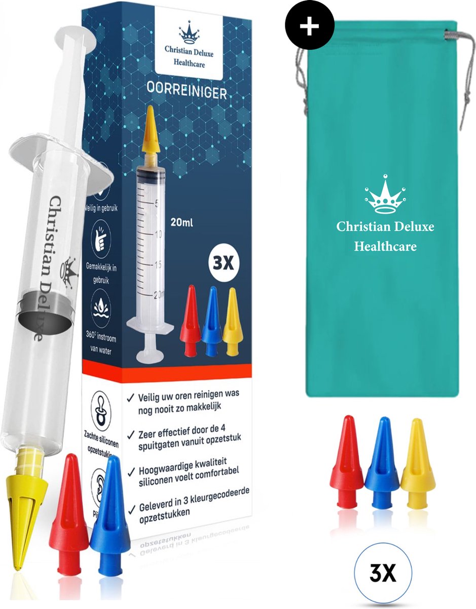 Christian Deluxe® - Oorspuit Oorreiniger - Oorsmeer Verwijderaar - Ear Cleaner