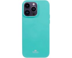 Goospery – iPhone 15 Pro – Backcover hoesje Jelly – Cyaan