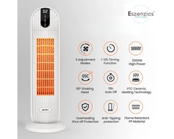 Eszenzics™ Elektrische Kachel - Krachtige Heater - 2000W - Compact - Draagbaar - Modern design -…