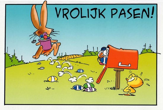 Wenskaart | 10 stuks | Vrolijk pasen | bol