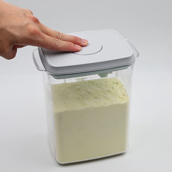 Melkpoeder Opbergdoos 2300 Ml Dispenser Met Lepel Voor Het Bewaren Van Melkpoeder Peulvruchten En Meel Transparant Ml 3560999431