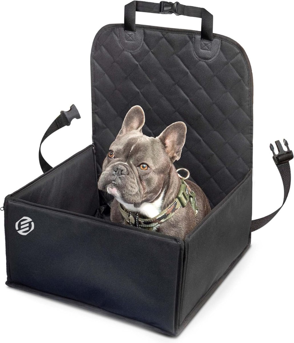 Equivera Hondenmand Auto Met Gordel – Hondenmand – Hondenmand Auto – Autostoel Hond – Hondenstoel Auto – Met Gordel