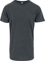 Urban Classics Shaped Long Tee Heren T-shirt - houtskool - XXL
