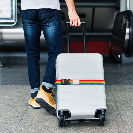 Bagageriemen Voor Tassen, Een Tas Toevoegen, Gemakkelijk Mee Te Nemen Koffer Elastische Band Zeer Elastische Koffer Verstelbare Heuptas Bungees Met Gespen