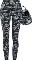 Rock Rebel by EMP Grijze camo legging met steekzakken - Dames - M
