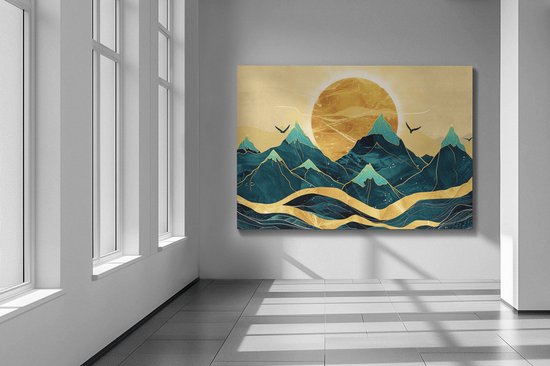 Peinture sur toile - Paysage abstrait - 150x100x2 cm