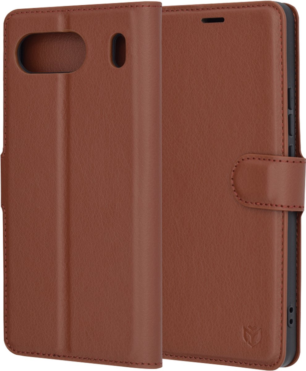 Techsuit Leather Folio Book Wallet Case hoesje voor OnePlus Nord 4 - Bruin