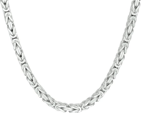 NKlaus Silberarmband Armband 925 Sterling Silber 19cm Erbskette rund we (1 Stück), Made in Germany