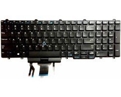 Notebook Toetsenbord geschikt voor o.a. Dell Latitude E5550 / E5570 / Precision 3510 / 7510 Series - P/N: SN7232BL