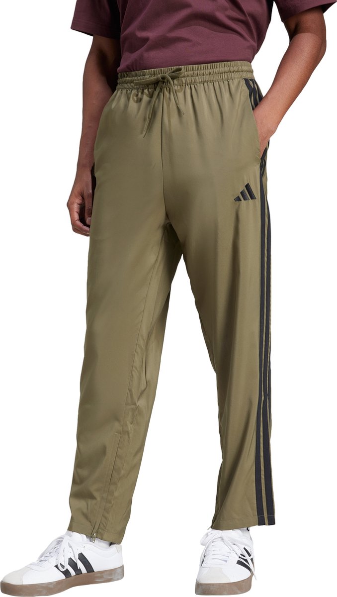 adidas Sportswear Essentials 3-Stripes Stanford Open Hem Broek Heren Groen