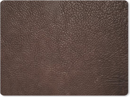 Tapis de souris XXL - Sous-main - Sous-main - Cuir - Marron - Structure - Design - Aspect cuir - 80x60 cm - Tapis de souris XXL