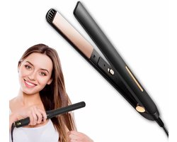 Stijltang - Krultang - Snel Opgewarmd - ION technologie - Smart Heat Memory System - Keramisch - Zwart - Cadeau Stijltang - Krultang - Snel Opgewarmd - ION technologie - Smart Heat Memory System - Keramisch - Zwart - Cadeau