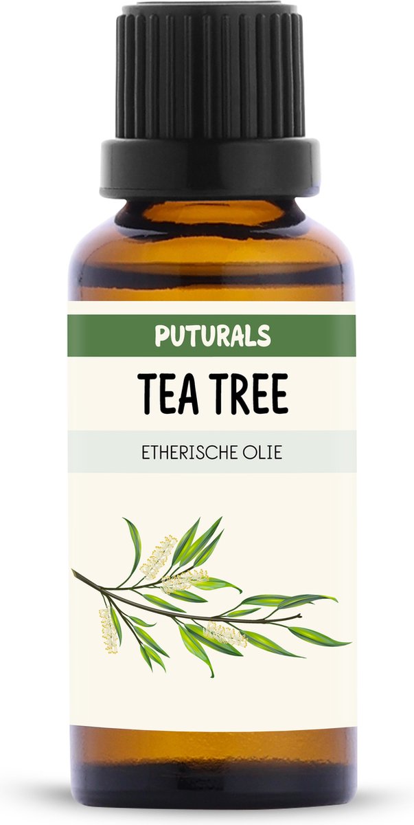 Goedkoopste Puturals Tea Tree Olie 100 Biologisch - 30ml - Puur en Vegan - Tea Tree Olie voor Huid, Haar en Nagels