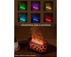 Xcruiser Aroma Diffuser Luchtbevochtiger Ultrasone Cool Mist Maker Fogger Led Etherische Olie Vlam Lamp Difusor