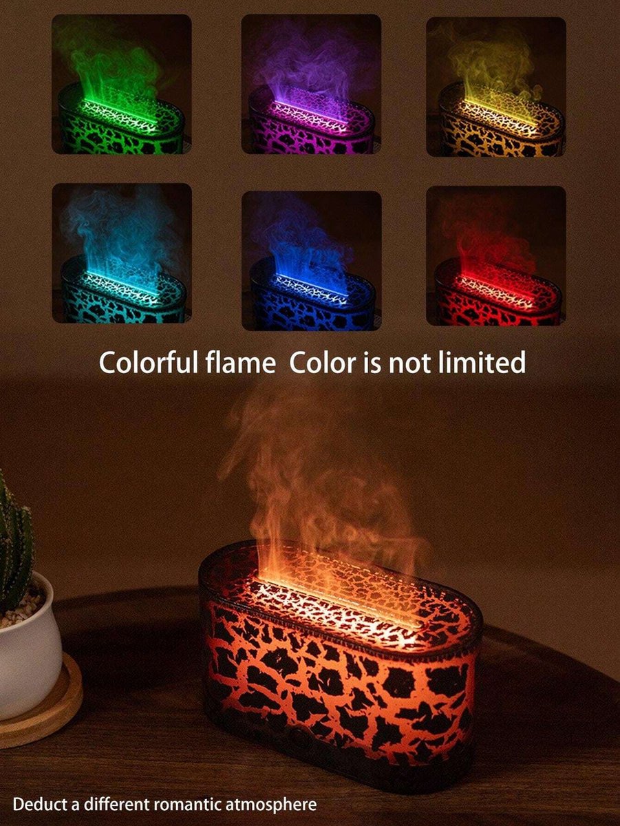 Goedkoopste Xcruiser Aroma Diffuser Luchtbevochtiger Ultrasone Cool Mist Maker Fogger Led Etherische Olie Vlam Lamp Difusor