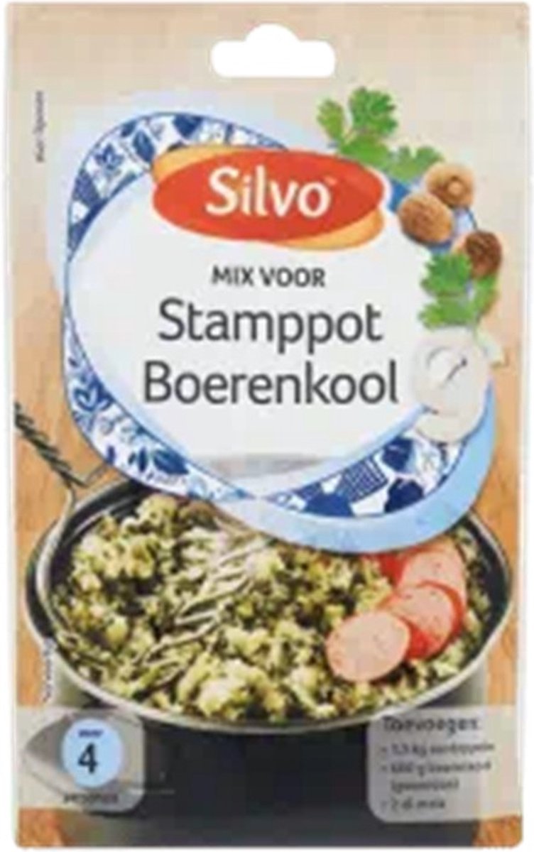 Goedkoopste Silvo® | 10 x Mix Stamppot Boerenkool 25 g | voordeelverpakking kruidenmix