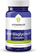 Vitakruid IJzer Bisglycinaat 28 Complex oa Koper Vitamine C 90 Tabletten