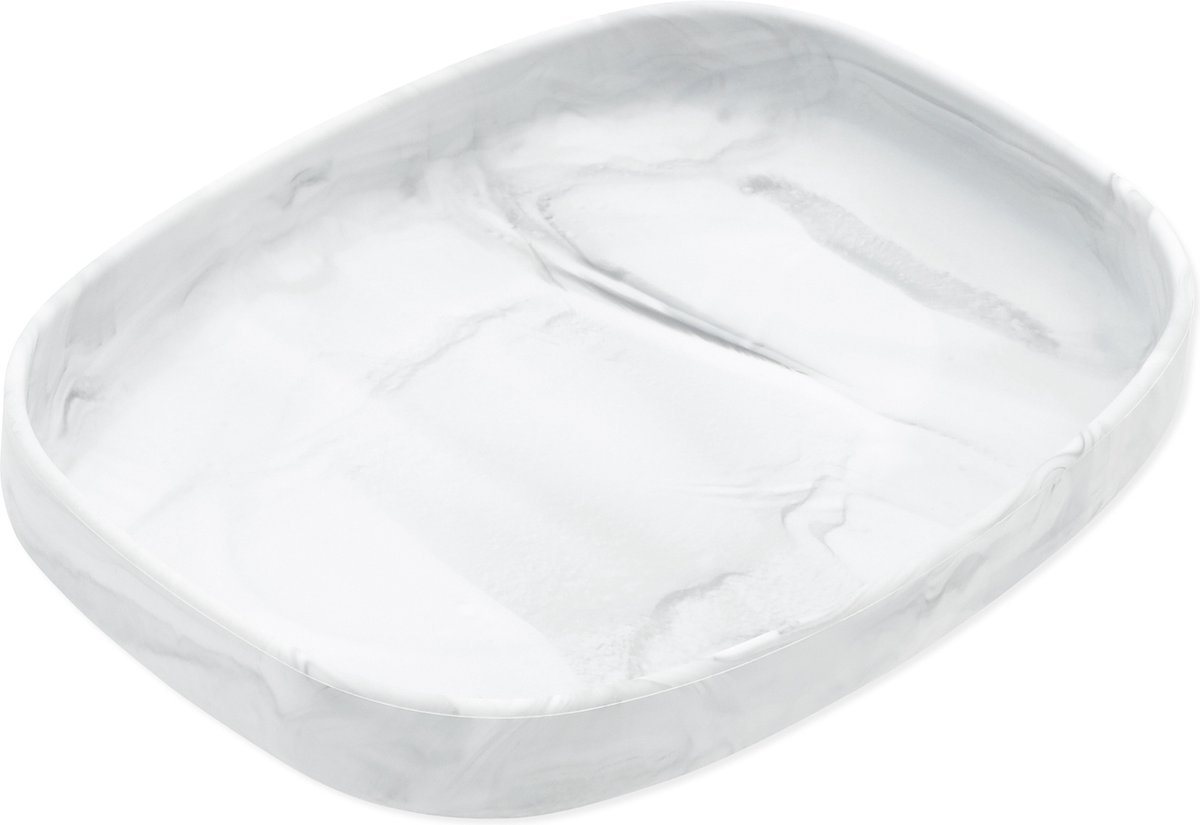 Goedkoopste Bumkins - Siliconen tray bord met zuignap - Marmer