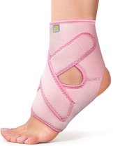 Bracoo FS10 Ademende Enkelbrace - Verstelbare Enkelbandage - Enkelsteun - Neopreen Voet Brace - Roze - L/XL