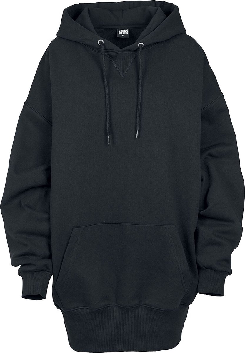 Urban Classics Long Oversized Hoodie Dames Trui met capuchon – 5XL Zwart